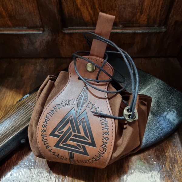 Pleather Belt Pouch - Valknut