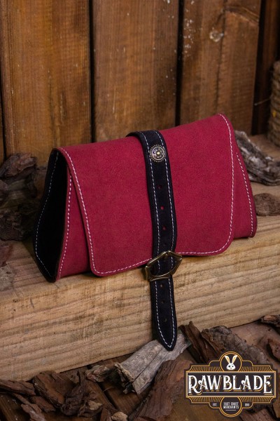 Morwen Belt Bag Red Suede