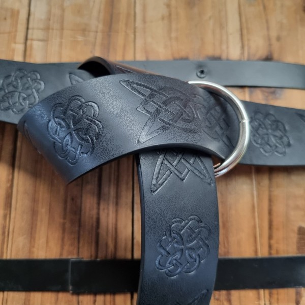 faux leather viking belt