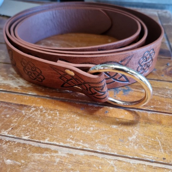 Pleather Belt - Celtic Knot