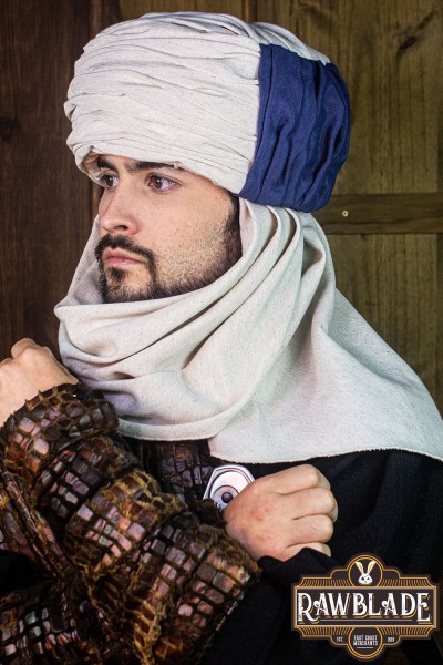 Vaishir Turban - White/Blue