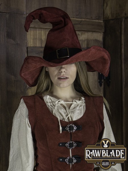 Wikka The Witch's Hat - Suede Red