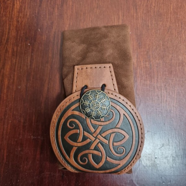 Pleather Belt Pouch - Celtic Knot