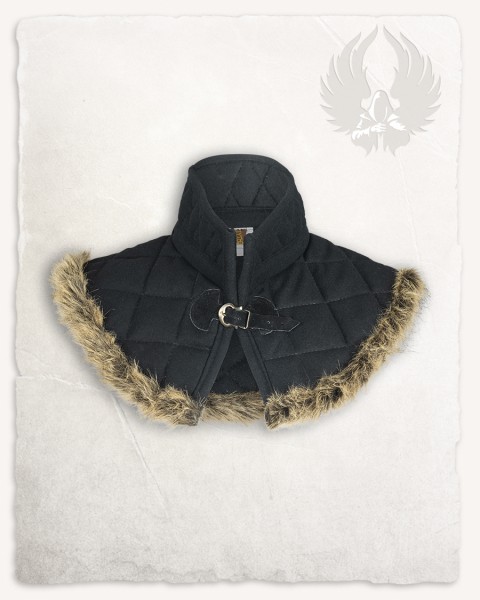 Nimue Fur Mantle Black