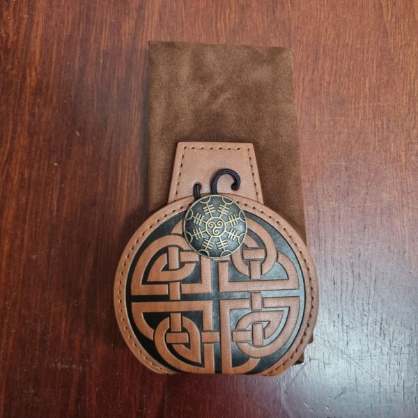 Pleather Belt Pouch - Celtic Knot