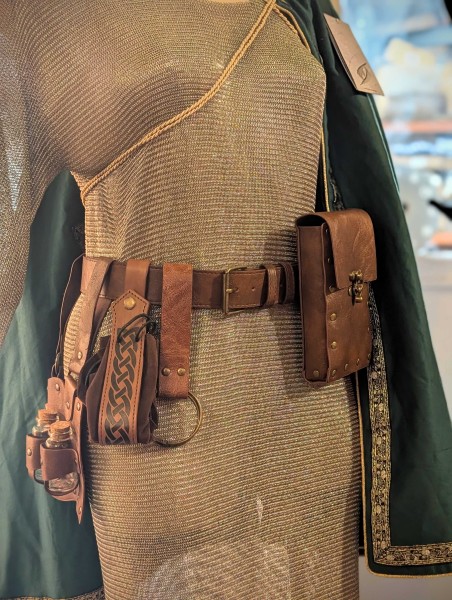 Faux Leather 5 Piece Belt Combo